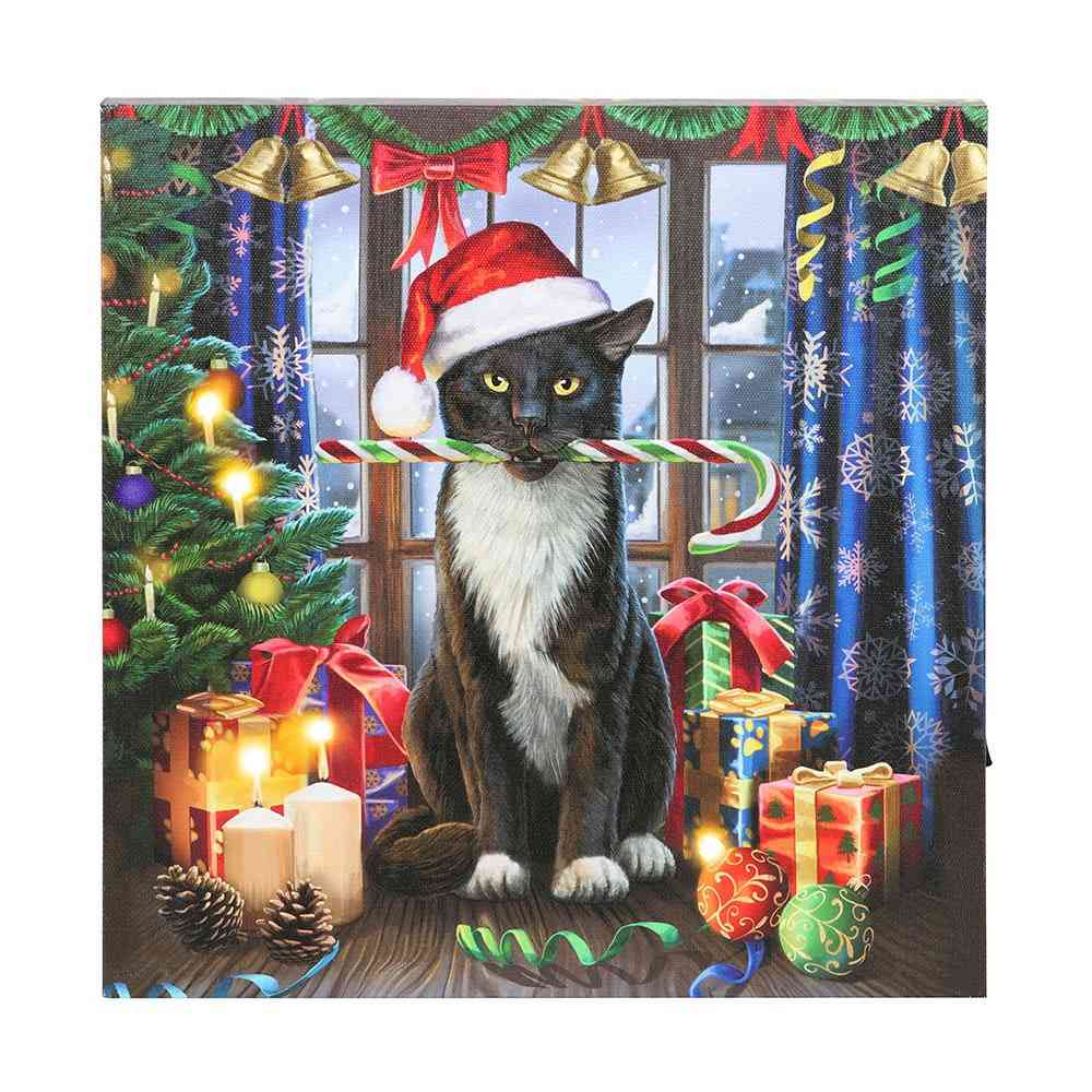 Something Different - Krampuss Light Up LED by Lisa Parker Canvas plaque - Multicolours
